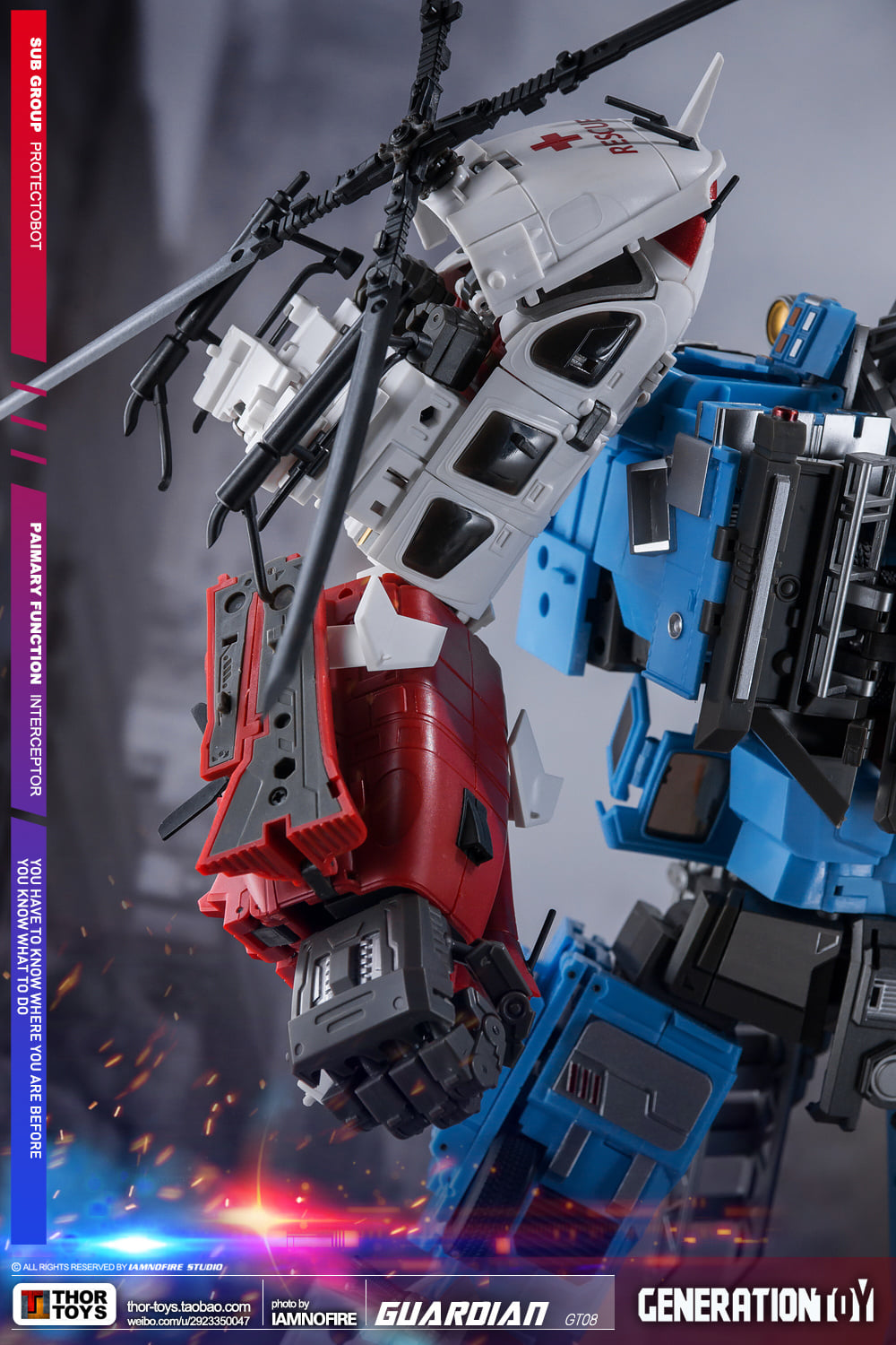 Generation Toy GT-8 Guardian Team (Defensor) Toy Photography by
